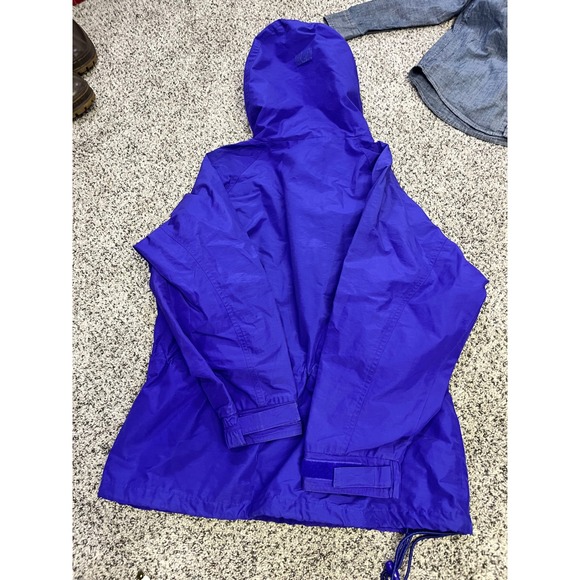 Vintage 90s East West Sports Anorak Windbreaker Purple Teal Mens M - Picture 10 of 12